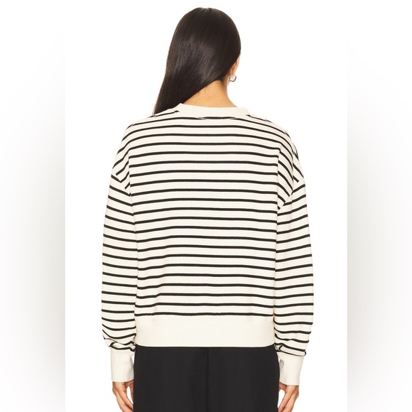 ANINE BING Dean Sweatshirt In Stripe Print - Picture 3 of 15